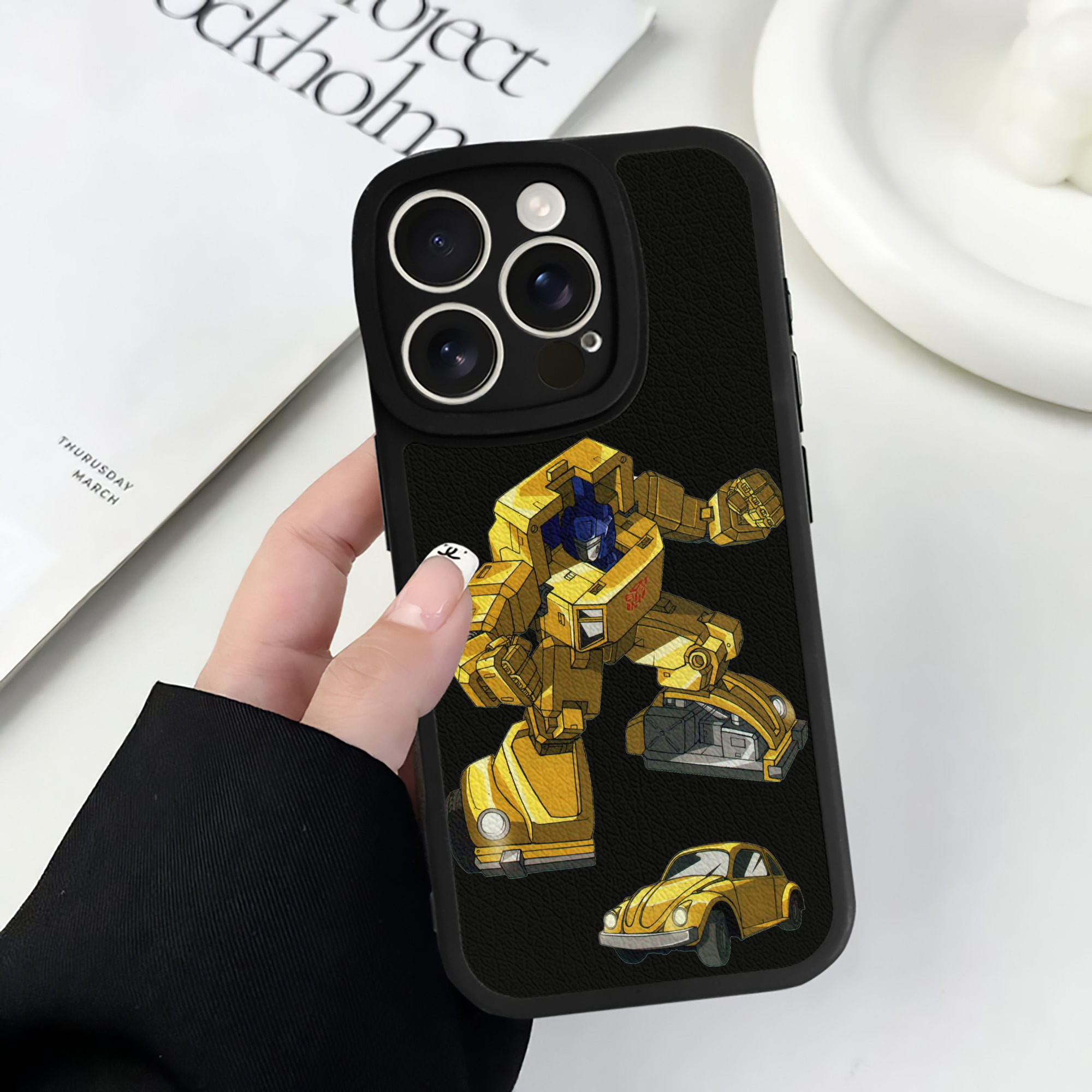 （画像用）  【iPhone 16シリーズ対応】シリコンスマホケース（レザー調） 材質：シリコン